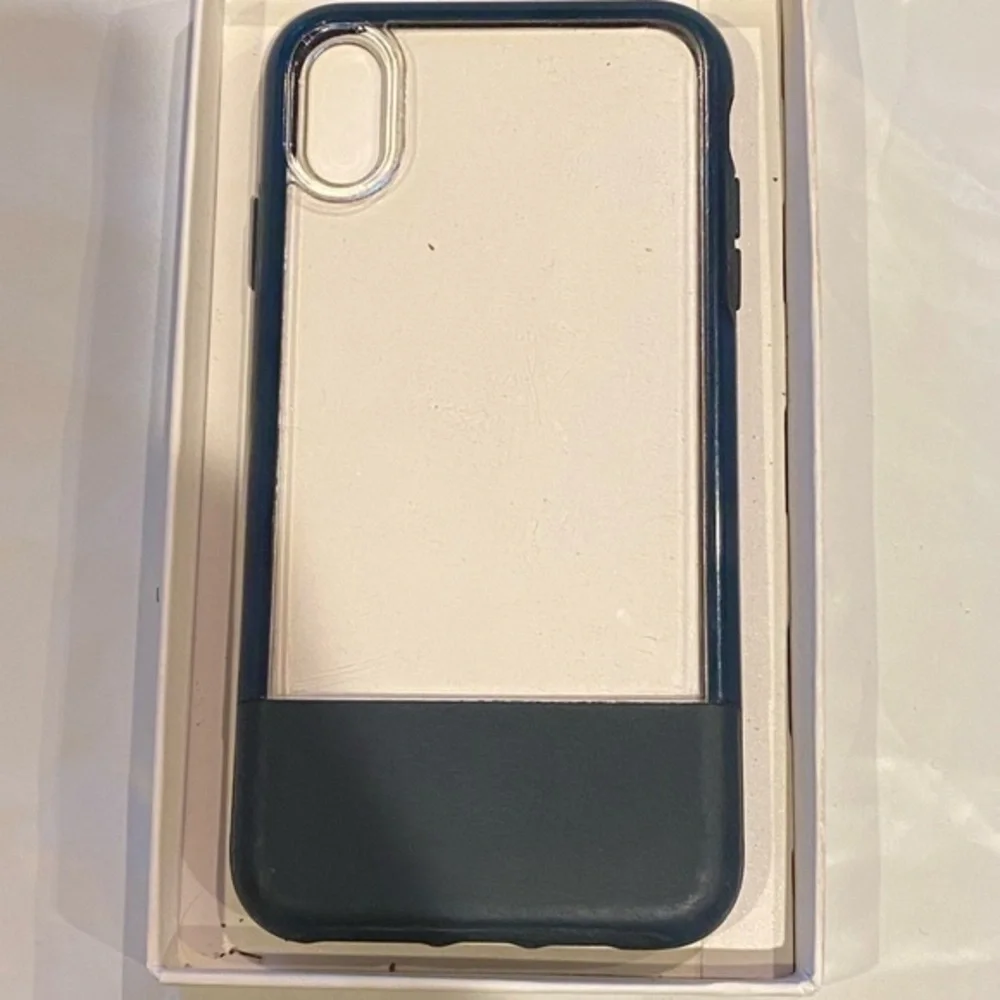 Otter box cell phone case for iPhone XS Max, blue